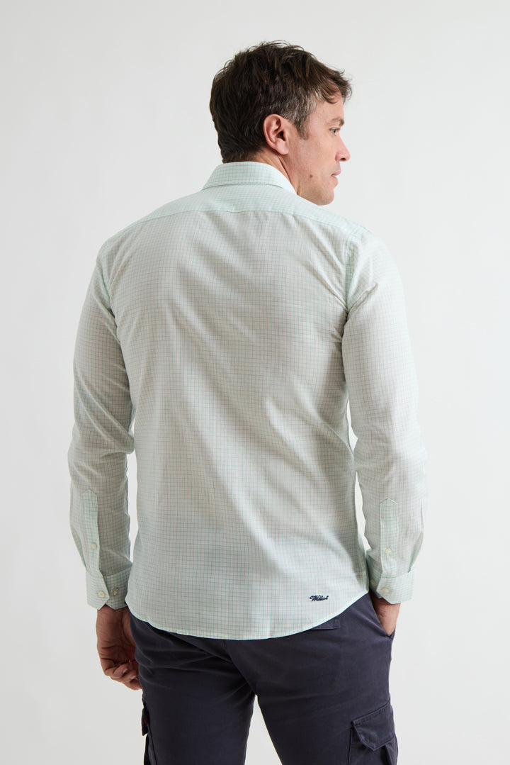 Camisa de microcuadros en Tencel