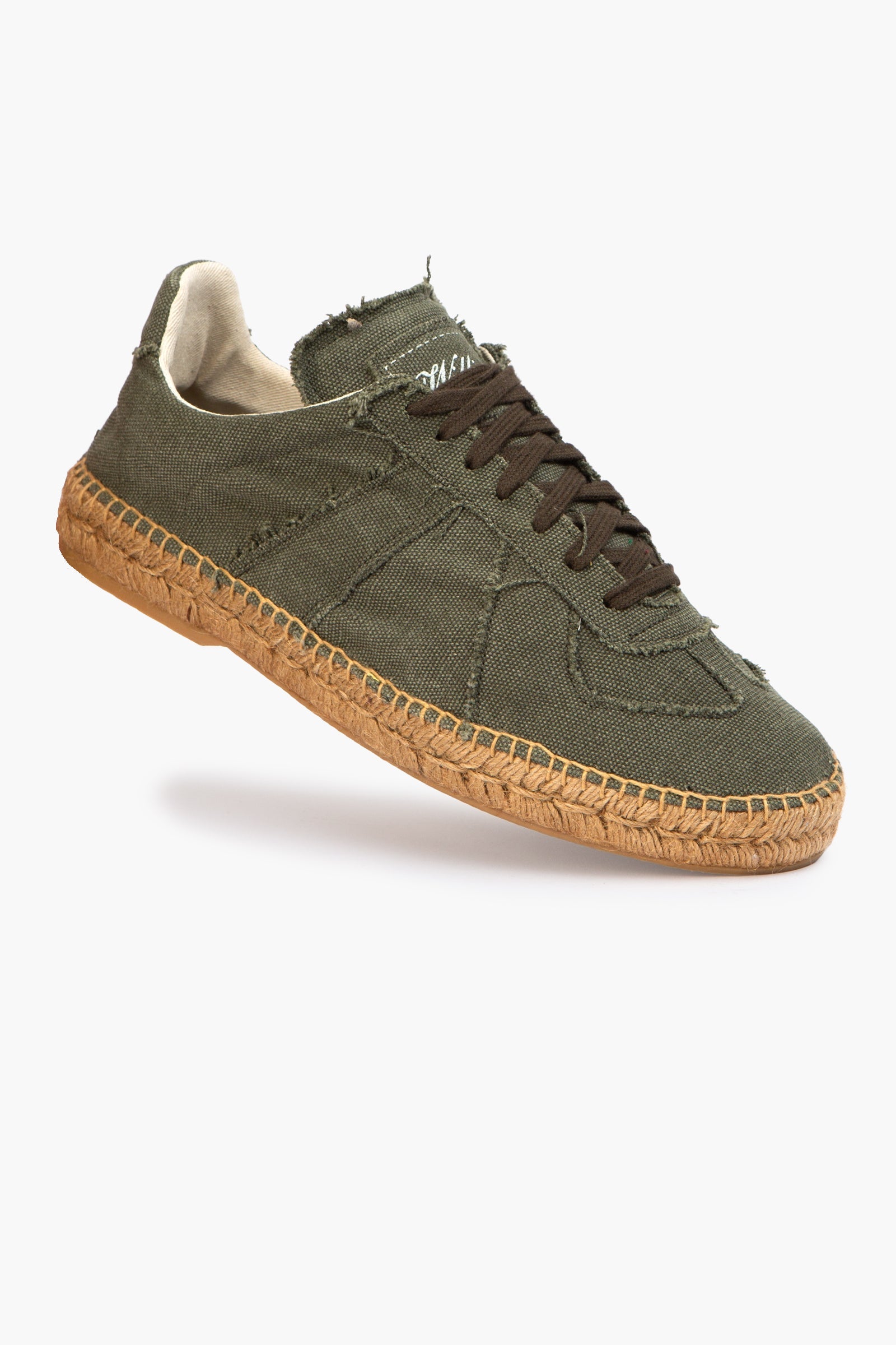 Zapatilla de yute caqui