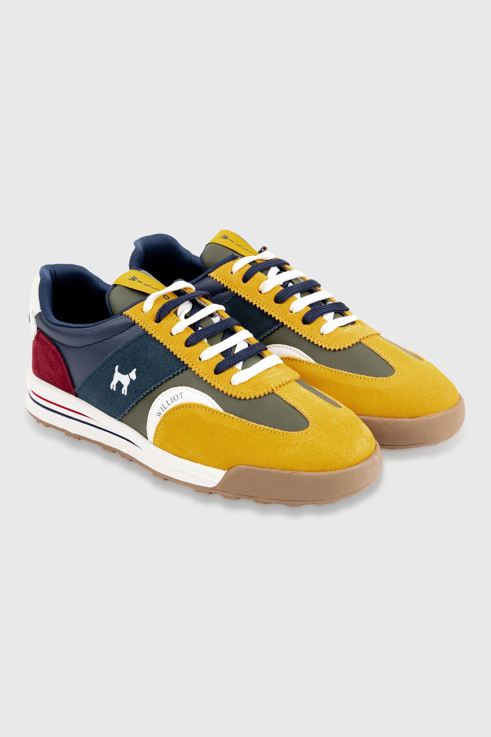 Zapatilla urbana multicolor mostaza