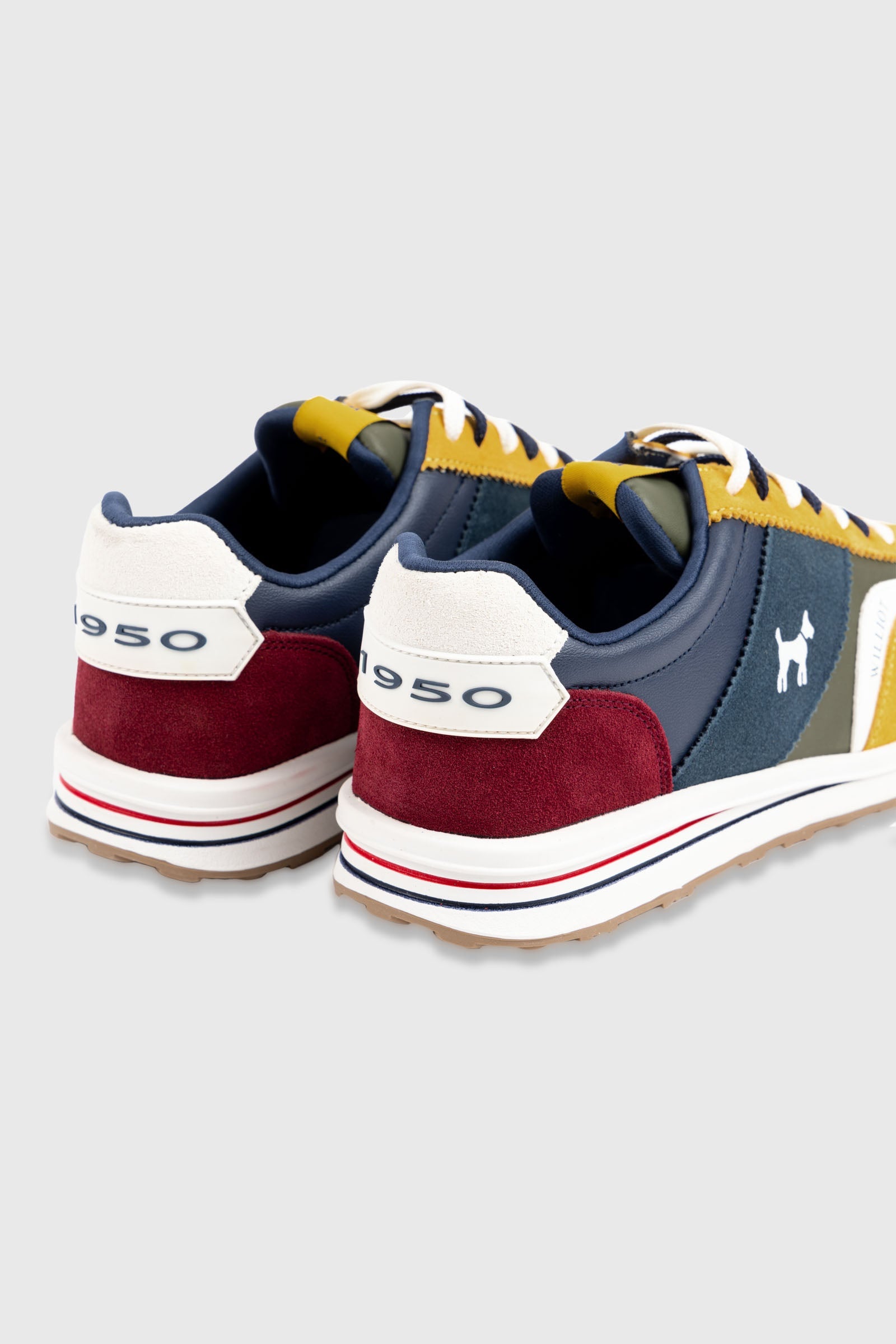 Zapatilla urbana multicolor mostaza