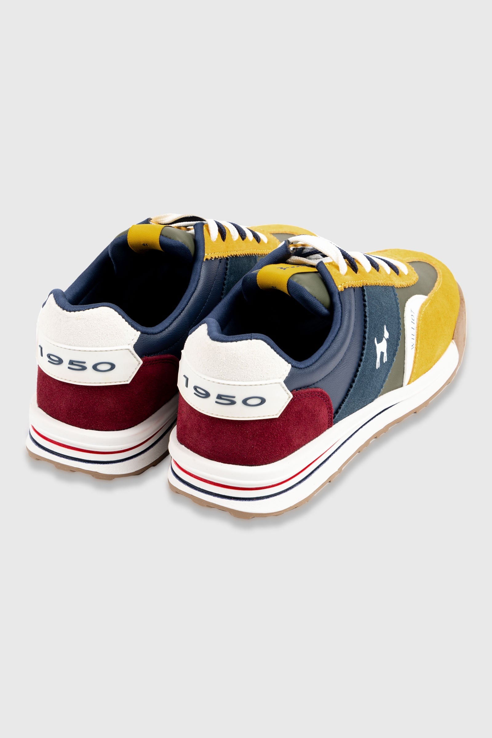 Zapatilla urbana multicolor mostaza