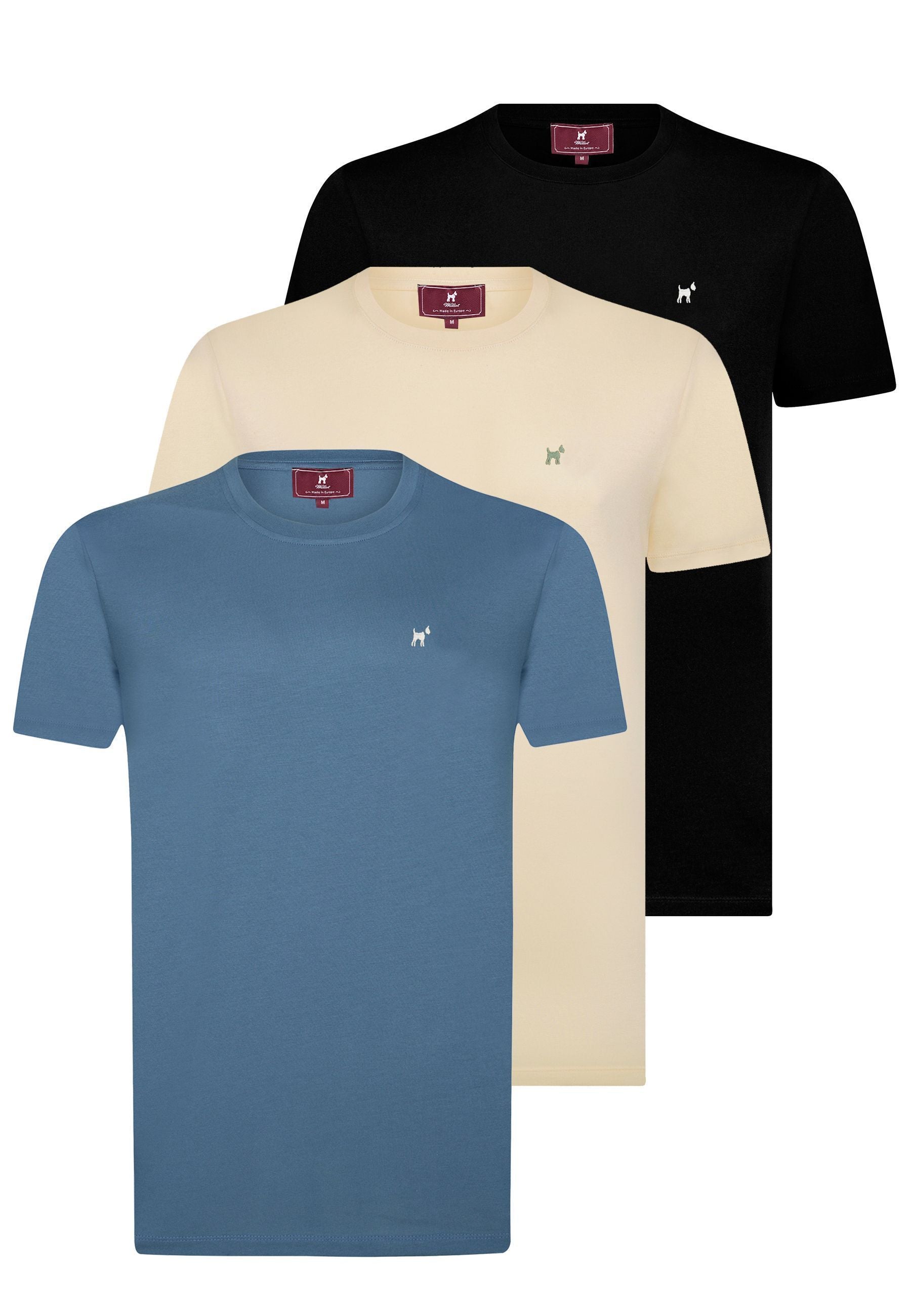 Pack de 3 camisetas de cuello redondo