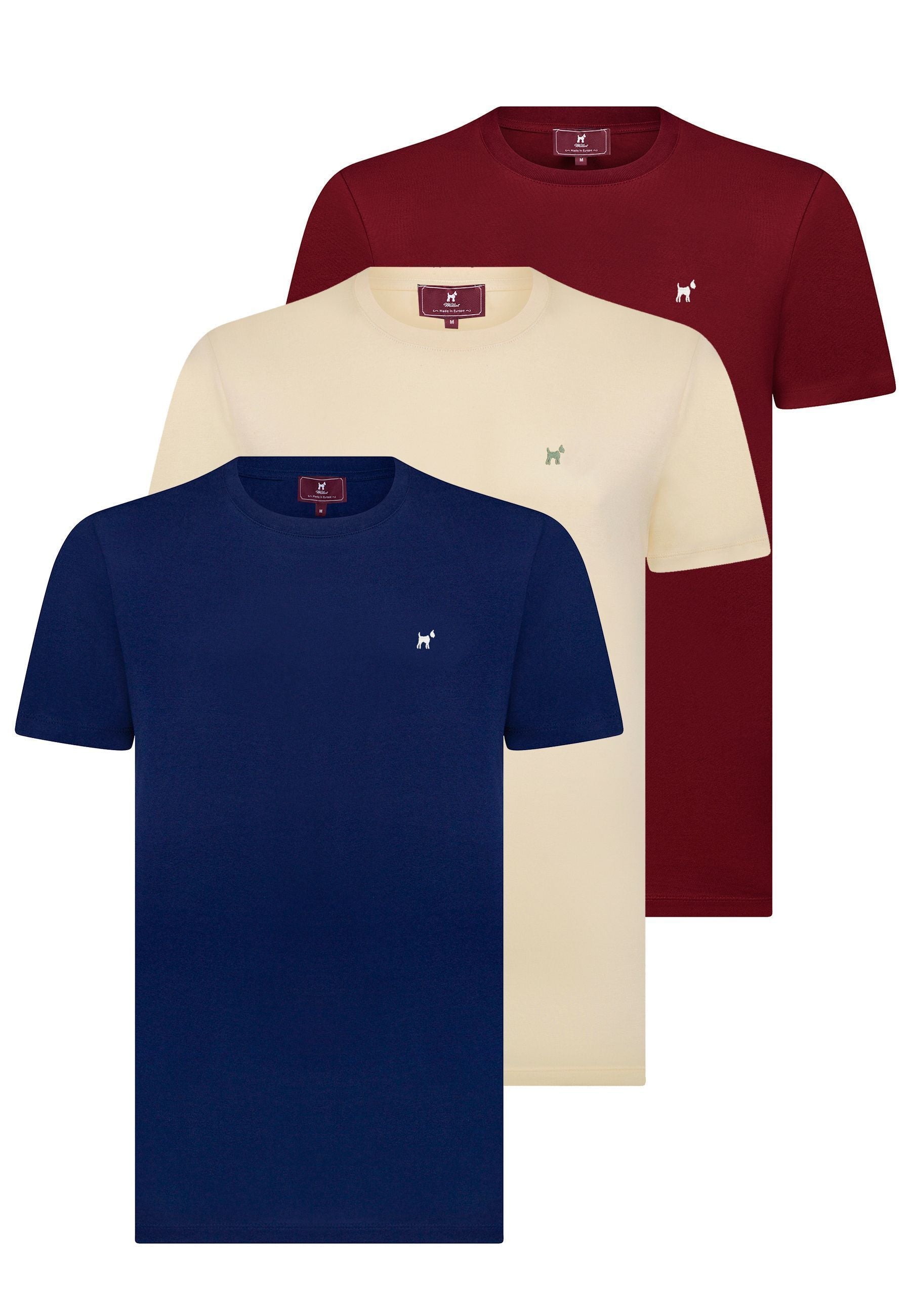 Pack de 3 camisetas de cuello redondo