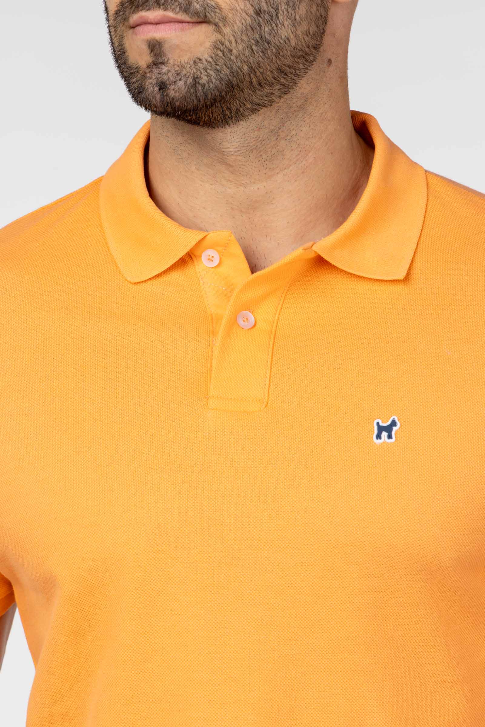 Polo liso naranja