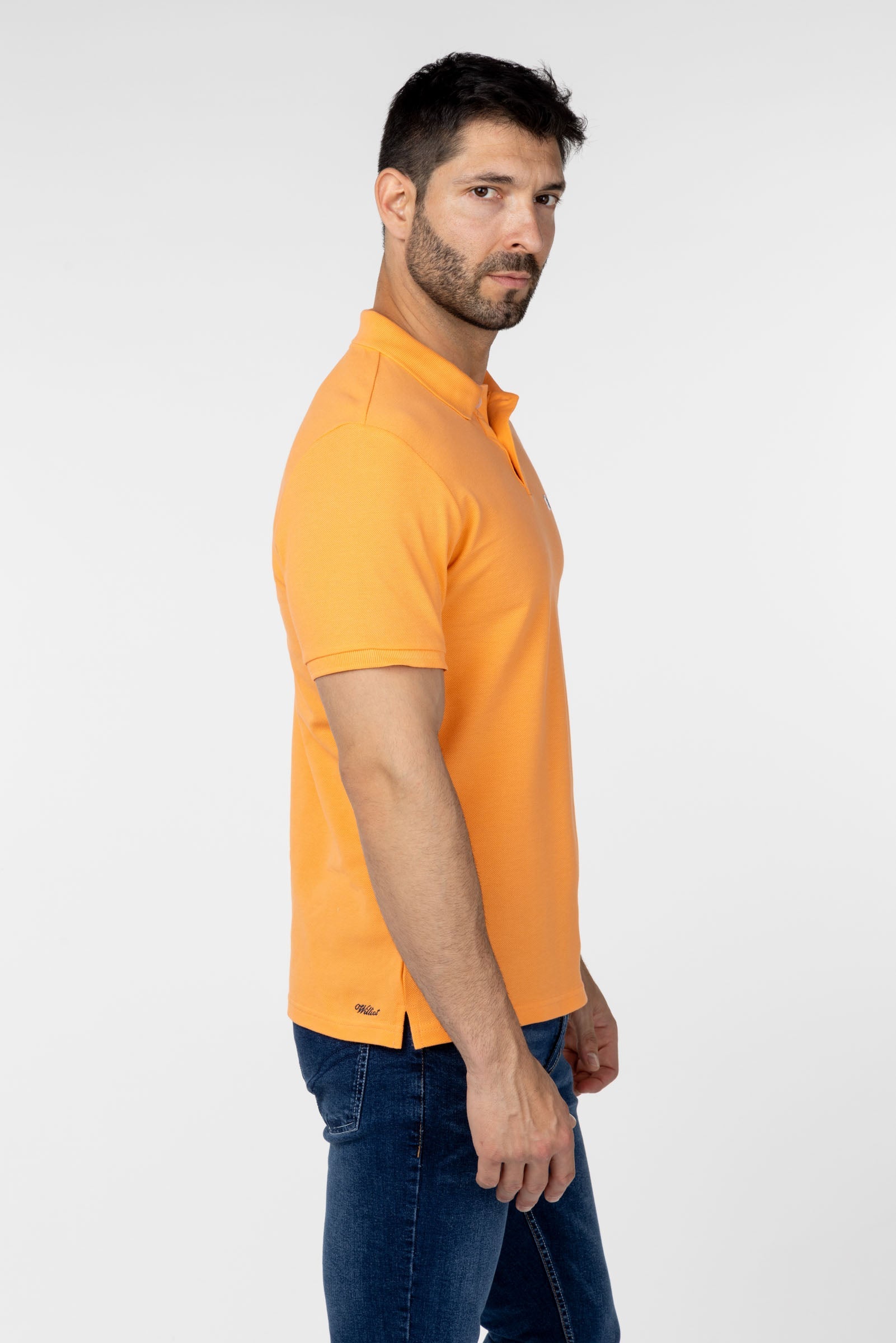 Polo liso naranja