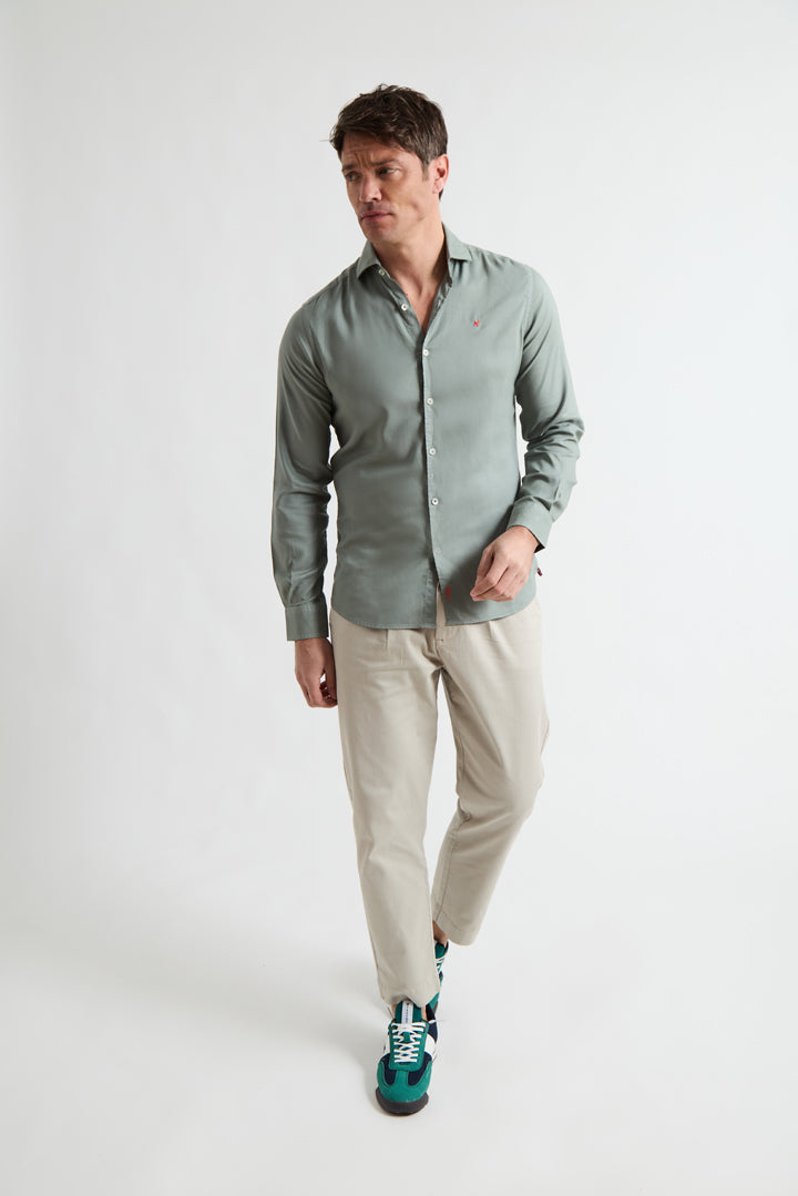 Camisa lisa de Tencel