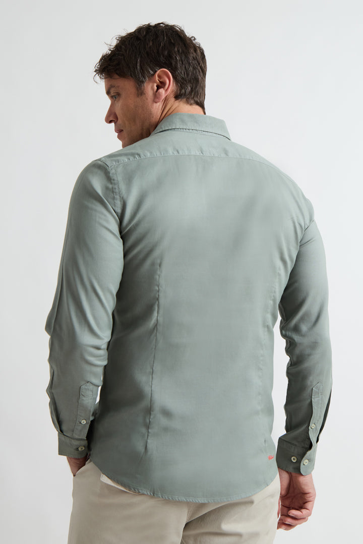 Camisa lisa de Tencel