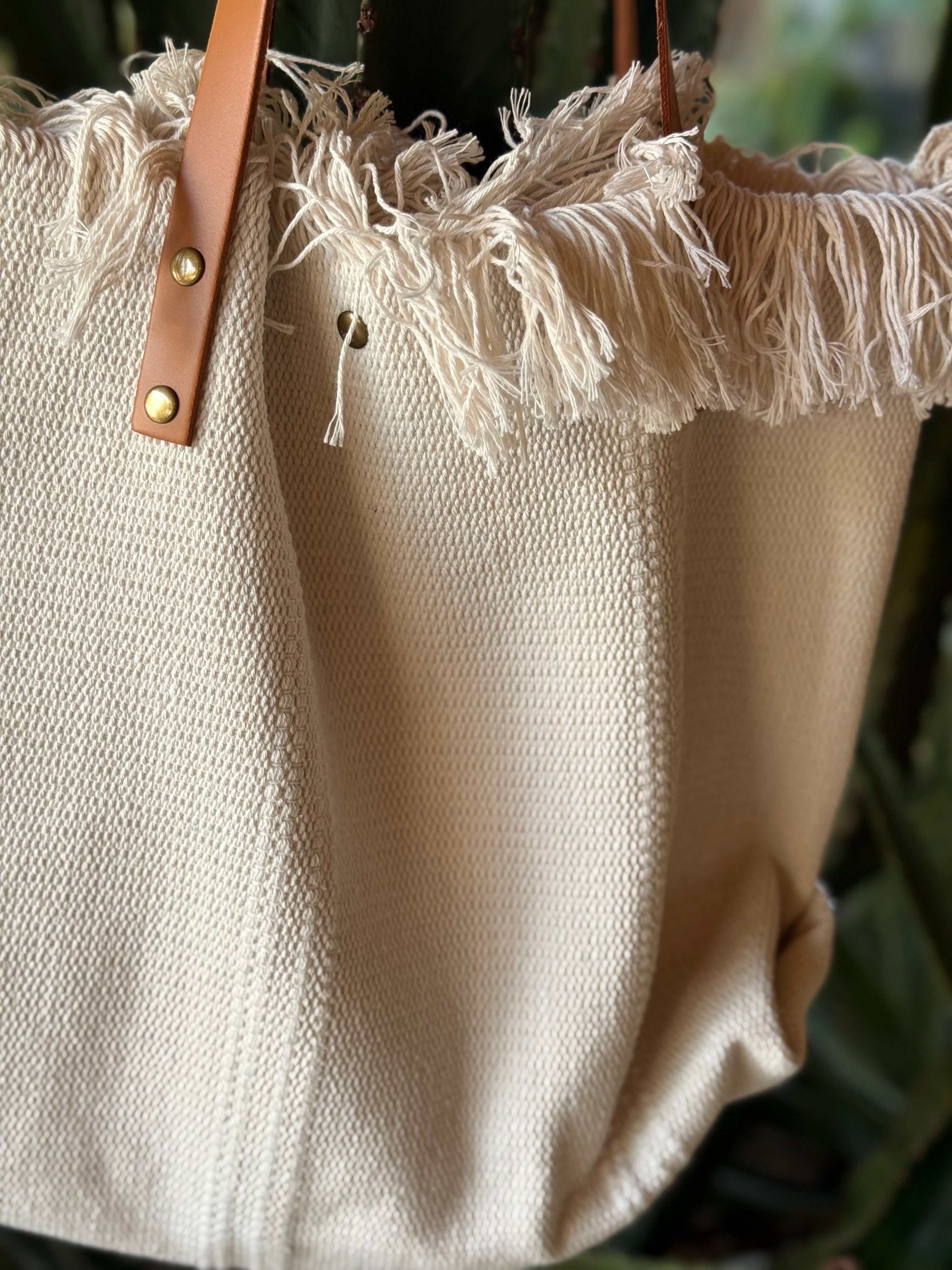 BOLSO DE PLAYA CRUDO