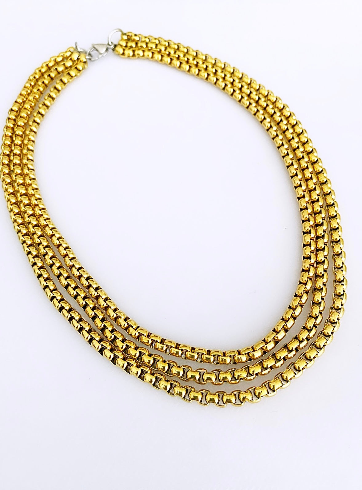 Aliza collar de tres cadenas